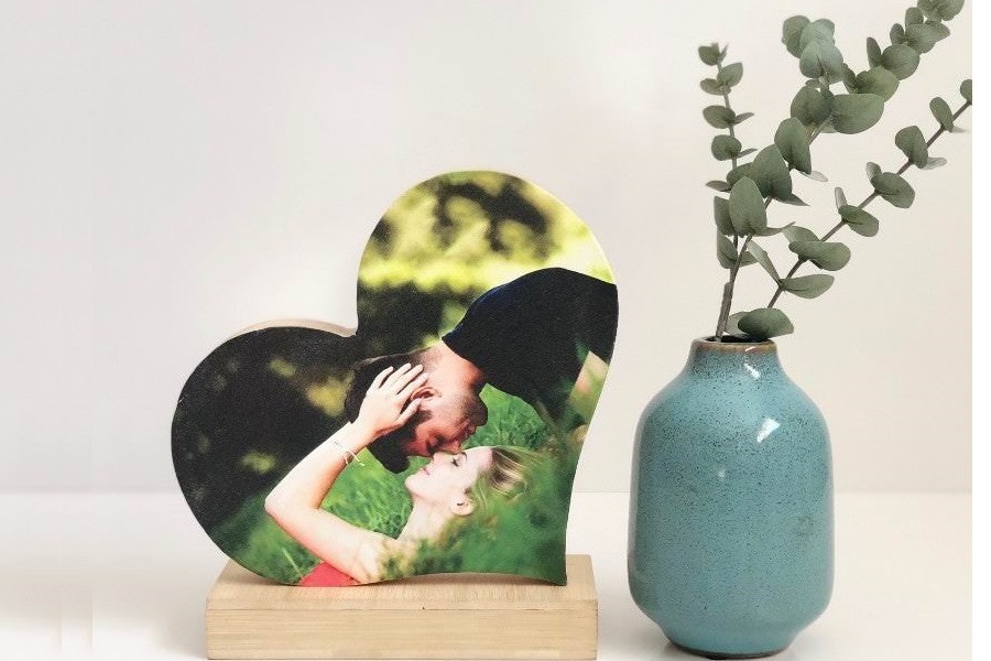 Memory block heart shaped product